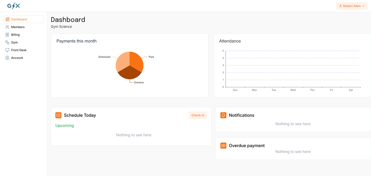 GSX: SaaS for Gym Management